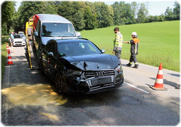 Unfall B 318 BMW-Fahrer rastet aus